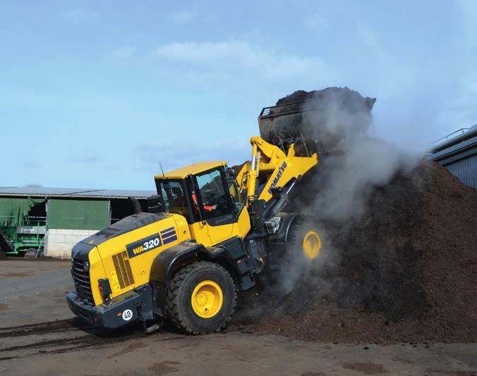 Řešení šitá na míru Pracovní vybavení Kolové nakladače Komatsu zkombinované se širokou řadou originálního pracovního příslušenství Komatsu poskytují perfektní řešení pro každý průmyslový sektor.