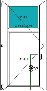 22 a ks 475 šířka 990 výška 000 Kč 22 b ks klika/klika + FAB 000