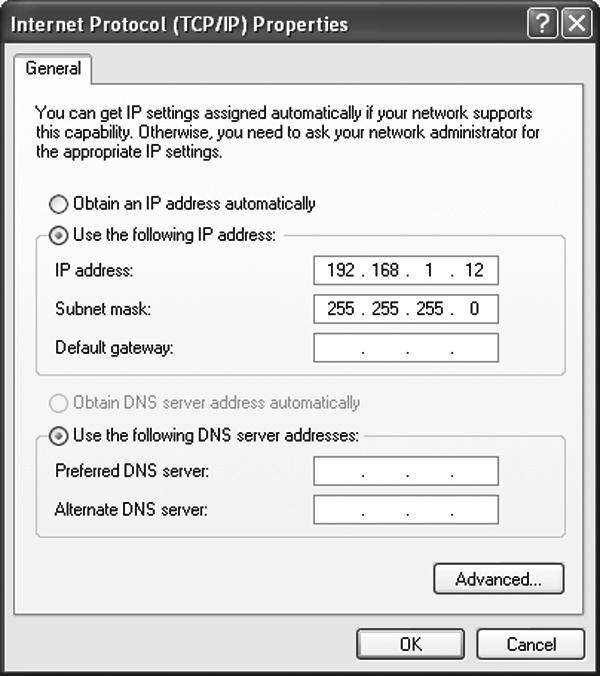Poznámka Pokud použijete pro tento účel počítač/notebook z jiné sítě, zaznamenejte si jeho aktuální IP adresu a ostatní hodnoty nastavení, aby bylo možné počítač/notebook po ukončení konfigurace
