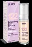 122 Brightening Base SPF 50+ Zabarvený lehký krém Brightening Base s vysokou sluneční ochranou je vhodný pro všechny typy pleti.