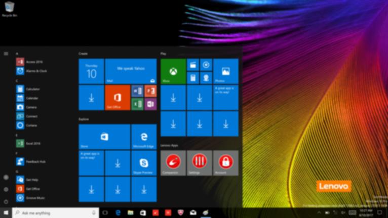 Kapitola 2. Zahájení používání systému Windows 10 Poznámka: Windows 10 má aktualizovanou verzi. Pokud používáte aktualizovanou verzi, mohou se některé operace lišit.