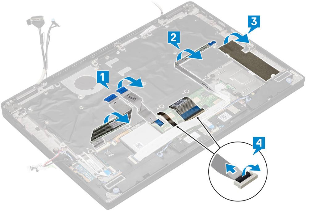 4 Demontáž klávesnice: a Vyšroubujte 13 šroubů (M2,0 x 3,0), jimiž je klávesnice