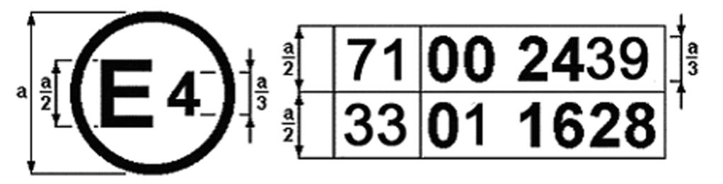 31.7.2010 Úřední věstník Evropské unie L 200/37 PŘÍLOHA 2 USPOŘÁDÁNÍ ZNAČEK SCHVÁLENÍ VZOR A (viz bod 4.