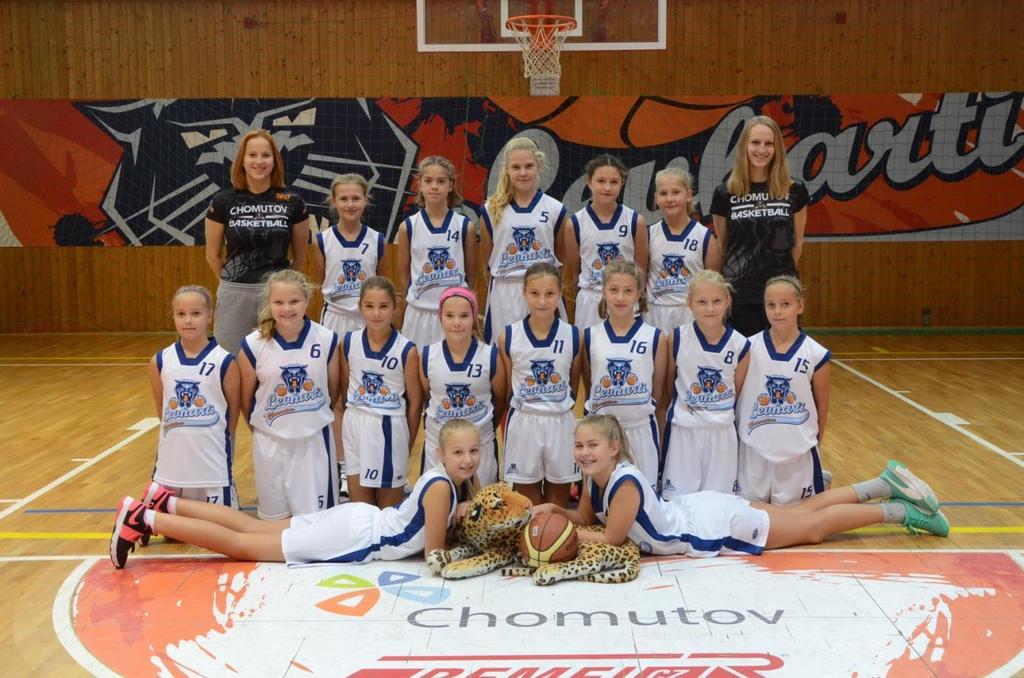 BK CHOMUTOV 4 - Aneta Strádalová 5 - Klára Bittnerová 6 - Tereza Rumlová 7 - Nikola Rumlová 8 - Kateřina Konopková 9 - Jana Tranžíková 10 - Julie Drtíková 11 - Beáta Pěničková 12 - Kateřina Národová