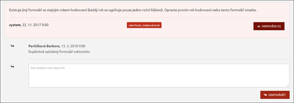 Obrázek 28 Uložení odpovědi na manuální query 6.3 PŘEHLED QUERIES Všechny queries pro Vám přístupné pacienty lze zobrazit a lze mezi nimi i vyhledávat.