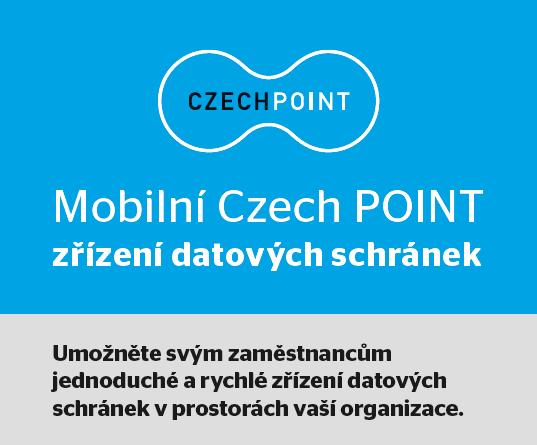 Zřiďte si datovou schránku nyní Mobilní pracoviště České pošty - Czech POINT na stánku Ministerstva vnitra.