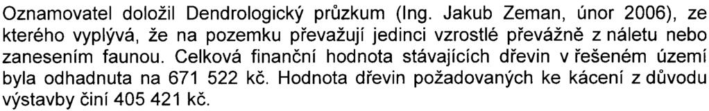 j. P10-028960/2008 ze dne 3. 3. 2008).. Oznámenr zámìru (RNDr. Skoøepa, CSc., listopad 2007) bylo vypracováno na kód míry využití území E, tzn.