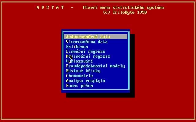 ADSTAT Volba statistické