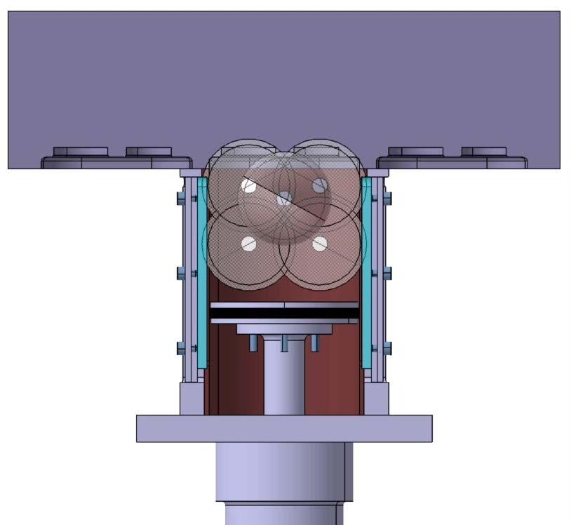 TTL signálu je využito také k měření otáček aeromodelu pomocí panelového čítače. Pro zviditelnění proudění jsou do válce nasávány značkovací částice.