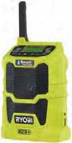 ONE+ Životní styl & Osvětlení R18R-0 Akumulátorové rádio s Bluetooth R18F-0 Akumulátorový ventilátor Špičkový reproduktor má jasný a čistý přednes hudby při všech hlasitostech