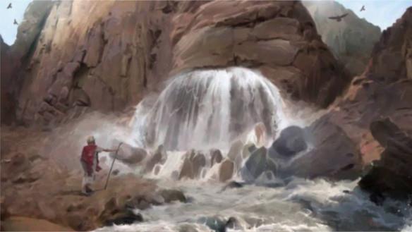 Voda ze skály, biblická ilustrace VODA ZE SKÁLY - Opět