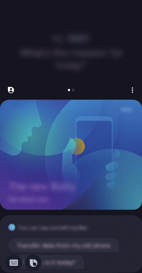Aplikace a funkce 2 Vyberte jazyk pro používání služby Bixby. 3 Klepněte na položku Sign in to Samsung account a přihlaste se ke svému účtu Samsung pomocí pokynů na obrazovce.