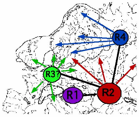 Po glaciaci: rekolonizace z refugií molekulární fylogeografie (phylogeography) geographic distribution of genealogical lineages postglaciální