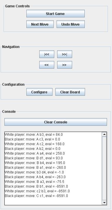 10.7 Panel tlačítek Obrázek 12: Panel tlačítek Panel tlačítek (viz Obrázek 12) slouží k ovládání a zobrazování průběhu hry a také ke konfiguraci hrací plochy.