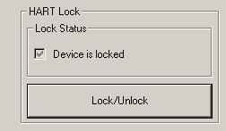 b. V seznamu HART Lock (Zámek HART) vyberte Lock (Uzamčeno) nebo Unlock (Odemčeno) pro změnu nastavení. c. Zvolte Finish (Ukončit).