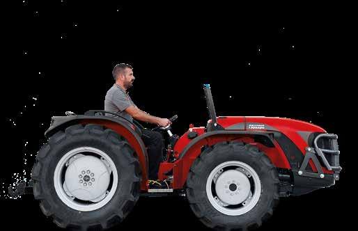 Pro tento typ zemědělské činnosti jsou výška kapoty a poloha podvozku traktoru důležitá, stejně jako výška stabilizátoru,