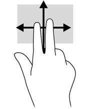 Posouvání Posouvání se používá pro pohyb nahoru a dolů nebo do stran po stránce nebo obrázku.
