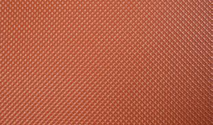 nárazem recyklovatelná Povrch: texturovaný Barva líce: šedá, cihlově červená Barva rubu: šedá Tloušťka: 1,0 mm Šířka role: 1 m Délka