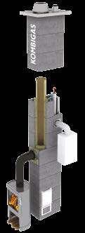 STABIL třívrstvý komínový systém se zadním odvětráním, s klasickou keramickou vložkou 33 cm a tepelnou izolací, vhodný především pro pevná paliva. Komínový systém dostupný pro každého.