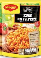 Maggi 5 minut Boloňské špagety 61 g Maggi Dobrý hostinec Kuře na paprice 153 g Rosická