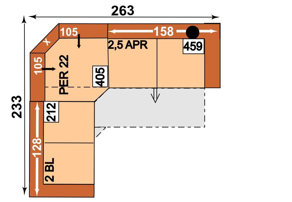 prao a úložným prostorem Ploca lůžka: 1 x 0 cm 2BL-PEL-2,5APR 2-sedák s područkou leo a úložným