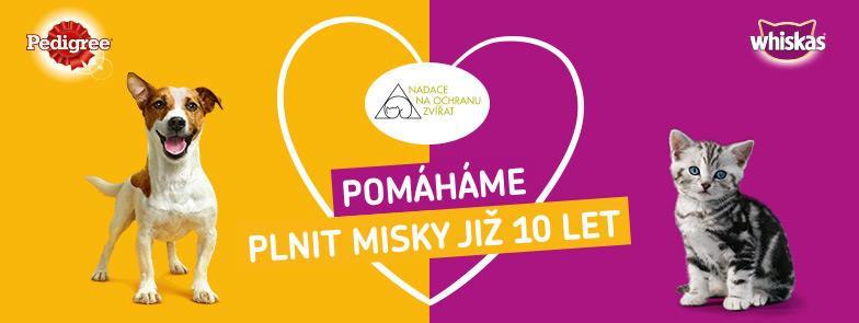 Na Světovém dni zvířat jsme slavili 10 let spolupráce na charitativní kampani Pomozte naplnit misky v útulcích, kterou od roku 2009 pořádá nadace a společnost Mars Czech, s.r.o., výrobce krmiv značek Pedigree a Whiskas, která patří mezi naše dlouholeté a nepostradatelné partnery.