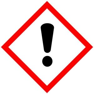 2.2 Prvky označení Výstražný symbol nebezpečnosti Signální slovo Varování Standardní věty o nebezpečnosti H315 Dráždí kůži. H319 Způsobuje vážné podráždění očí.
