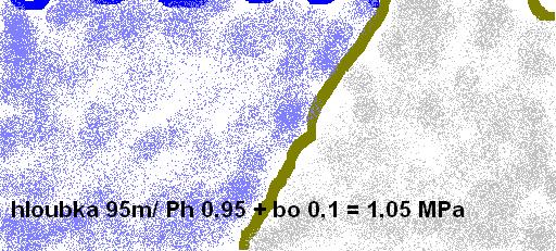 m. Ph = 95 m x 0,01 = 0,95 MPa Pc = Ph