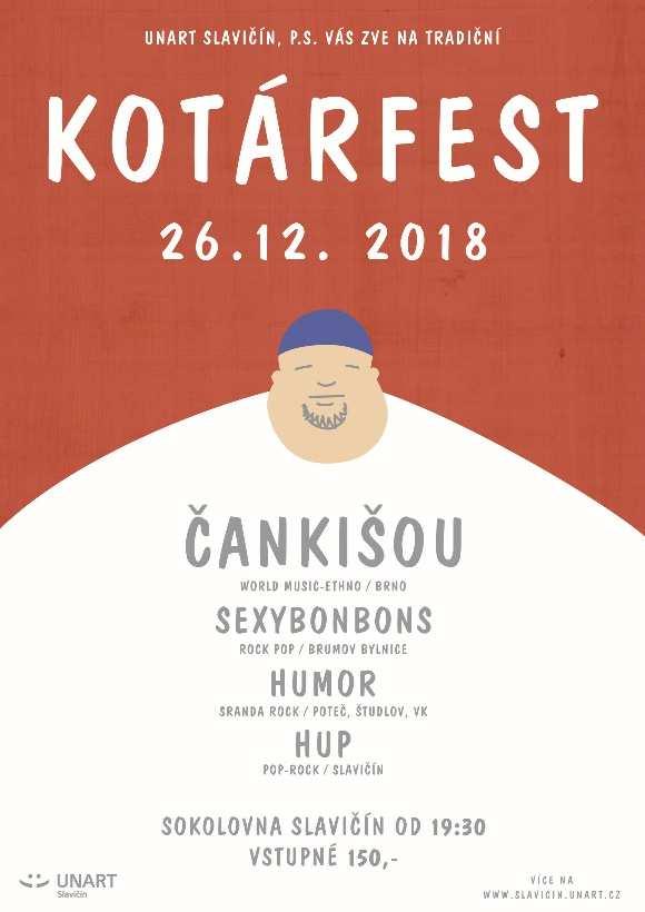 UnArt Slavičín, p. s., Vás zve na ŠTĚPÁNSKÝ KOTÁRFEST Středa 26.