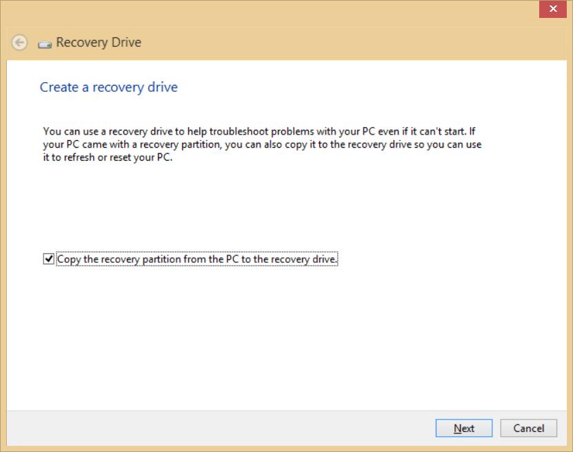 Obnovení systému - 19 1. Na úvodní obrazovce zadejte Recovery a potom v seznamu aplikací klikněte na Acer Recovery Management. 2. Klikněte na možnost Vytvoření zálohy s výchozím nastavením z výroby.