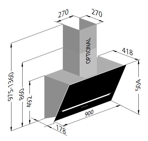 vypnutí (timer) indikace zanesení tukových filtrů