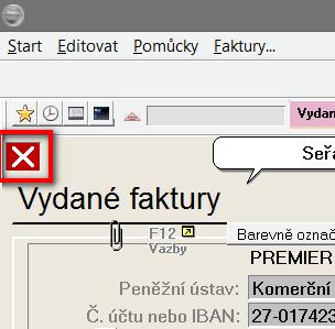 V needitačním režimu lze do pole nově vstoupit pouze kliknutím myší, následně označit požadovaný údaj (např.: přetažením myší, CTR +A nebo trojklikem myší) a kopírovat.