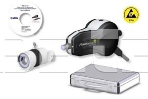 ESD chráněn, k dispozici je také standardní modré (ne ESD) pouzdro. Funkce High-Magnification. Průmyslový, lehký a vysoce flexibilní digitální video mikroskop. Digitální zoom.