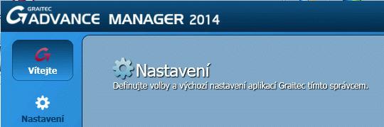 Graitec advance manager (GAM) lze spustit přímo z Advance