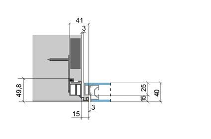 zárubeň pravá zárubeň Nabízené kování: pant TECTUS 240 protiplech magnetický regulovatelný M&T protiplech magnetický