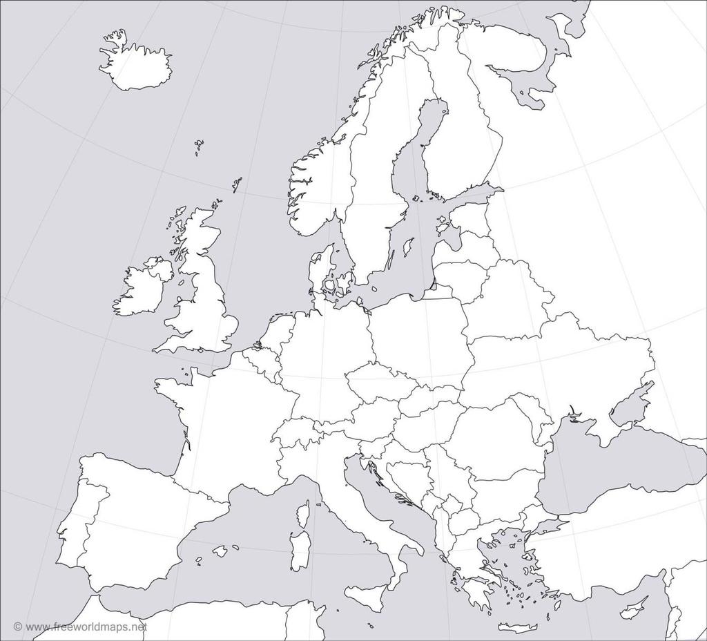 7. Na slepé mapě označte písmeny a) m) místa konání bitev uvedených v úkolu