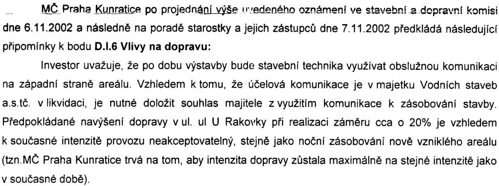 ~ (1.R:- KUNRATICE K Libuši 7, Praha 4, Kunratice 14823 Telefon: 24491 3455,4491 2255,24491 3454, Fax: 24491 0929 Bankovní spojení: ÈS a.s. Praha 4, È.Ú.