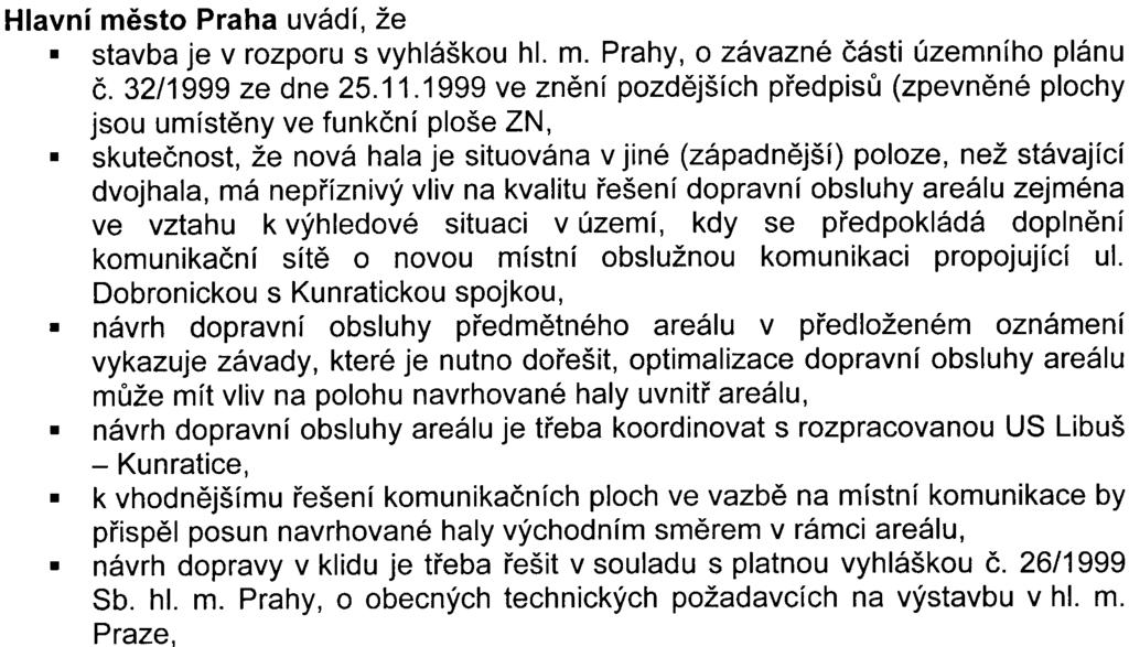 Umístìní: kraj: obec: mìstská èást: katastrální území Praha Praha Praha 4 Kunratice Zahájení: listopad 2002 Ukonèení: duben 2003 Oznamovatel: A. Vanìk velkoobchod, spol. s r.