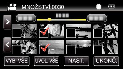 se, že na cílovém médiu zbývá dostatek místa 0 Videa na kartě SD nelze kopírovat do vestavěné paměti 1 Otevřete LCD monitor 6 Klepněte na soubory, které chcete kopírovat 0 Stiskněte tlačítko