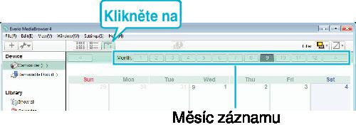 Kopírování Uspořádání souborů Po ukončení zálohy souborů je můžete uspořádat pomocí