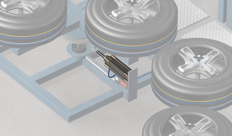 Řízení lineárního pohybu Během procesu výroby pneumatik zajišťují pneumatické válce přesné a spolehlivé řízení lineárního pohybu a přesné polohování.