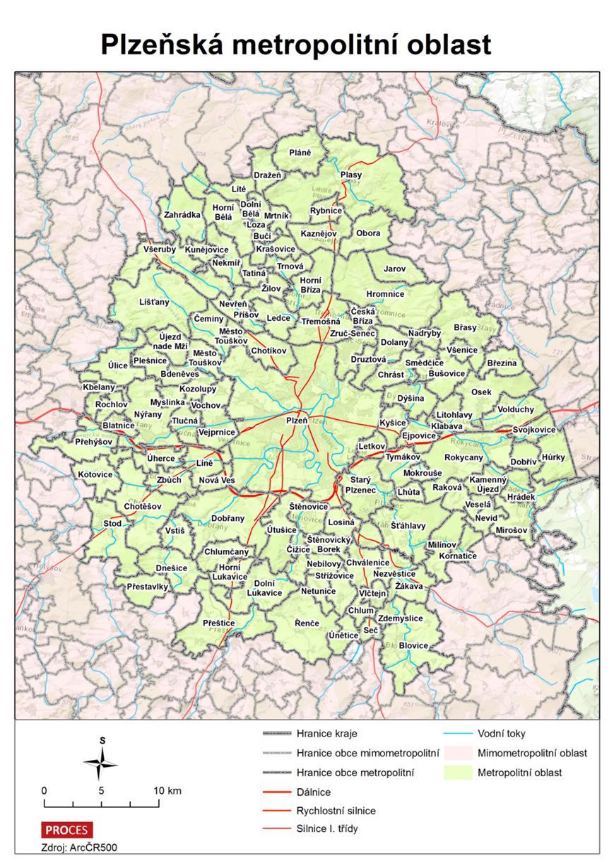 Plzeňská metropolitní oblast Zasahuje do okresu/orp: Plzeň město Plzeň sever/kralovice, Nýřany Plzeň jih/stod, Přeštice, Blovice