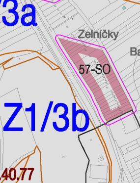 TAB. 2. ODŮVODNĚNÍ ZÁBORU ZPF lokalita Z1/3b 57-SO navrhovaný způsob využití SO plochy smíšené obytné dopad do výměra ZPF I. a II. odůvodnění, prokázání veřejného zájmu celkem třídy 0,3372 0 obr.