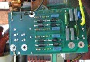 280 AC/DC EXPLANATION Check that the cables that connect the output filter board