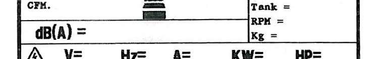 T T TEN: are riferimento all'etichetta applicata sull'ultima pagina del manuale TENL T: Please, refer to the label stuck onto the last page of this manual R RTERSTQUES TENQUES : Se référer à