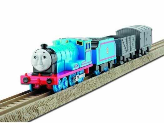 5. Lokomotiva Tomáš Mašinka Tomáš žije na ostrově Sodor.