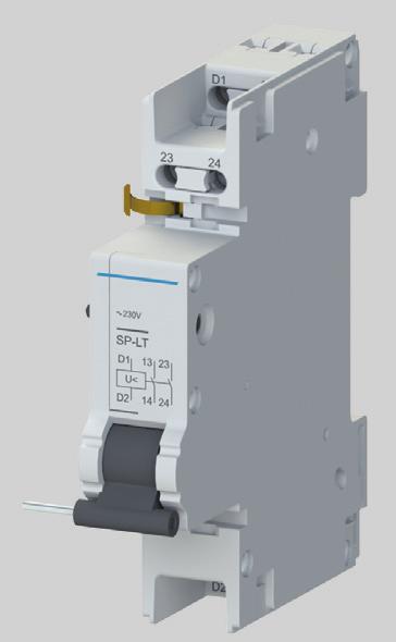 Napěťové spouště Příslušenství k: jističům: LTE, LTN, LTN-UC, LVN, LVN-DC proudovým chráničům: LFN, LFE proudovým chráničům s nadproudovou ochranou: OLI, OLE (montáž na OLI/OLE vyžaduje nástavec
