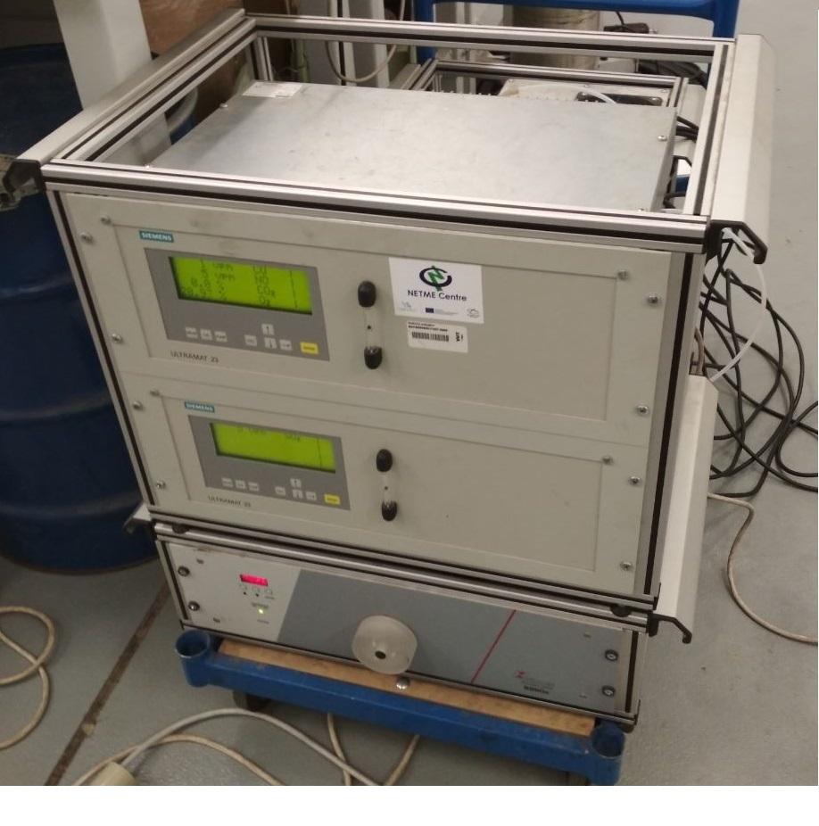 7.2. Popis INTEQ II Experimentální zařízení INTEQ II je spojeno se spalovací komorou na zemní plyn.