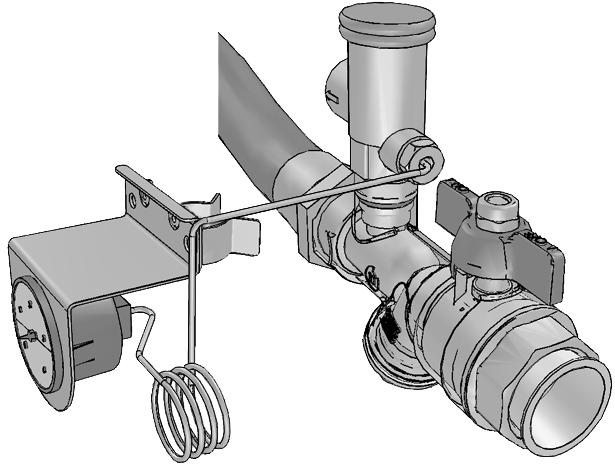 Precautions when connecting field piping and regarding insulation The complete water circuit, inclusive all piping, must be insulated to prevent reduction of