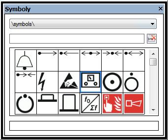 Vložit symboly V průzkumníku symbolů můţete vybírat a vkládat symboly. Vyberte v liště poloţky menu Náhled > Symboly pro otevření okna symbolů.